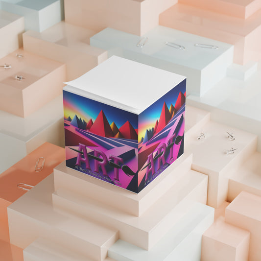 Abstract Artsz Note Cube