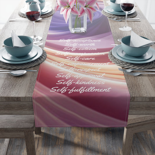 Self Affirm Table Runner